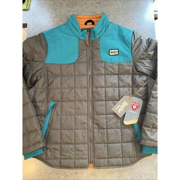 Howler Bros Men's Merlin Jacket Gravel/Ultramarine Puffer Quilted Soft Shell XXL - Picture 9 of 16